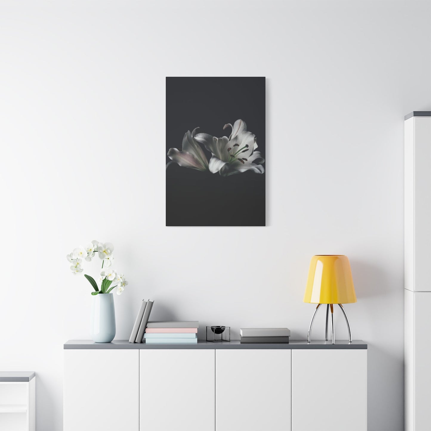 Black Flower Wall Art & Canvas Prints