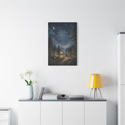 Joshua 1:9 Courage Night Path Scripture Wall Art & Canvas Print