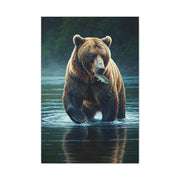 Wild Catch Grizzly Bear Wall Art & Canvas Prints