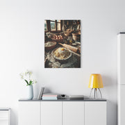 Homemade Pasta Rustic Kitchen Prep Wall Art & Canvas Print
