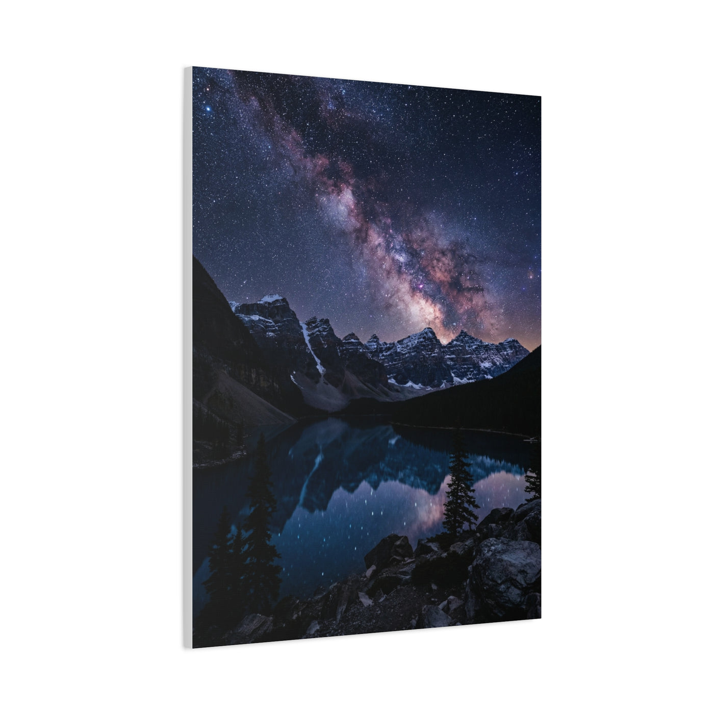 Milky Way Alpine Lake Wall Art & Canvas Print