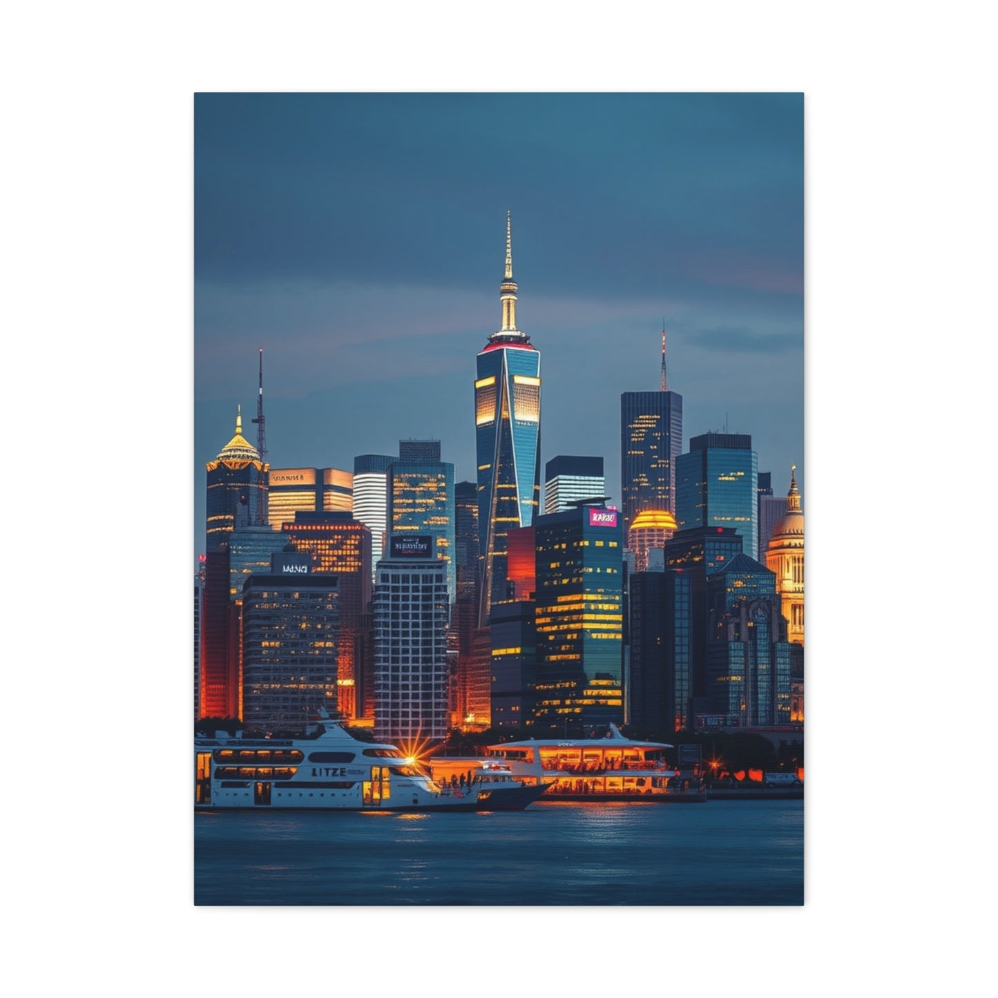 Supreme City Skylines Art Beautiful Collection Wall Art & Canvas Print