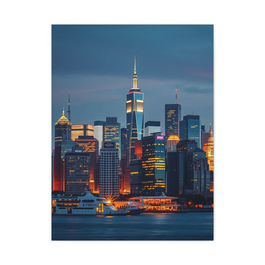 Supreme City Skylines Art Beautiful Collection Wall Art & Canvas Print