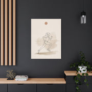 Minimal Marathon Runner Sports Wall Art & Canvas Print