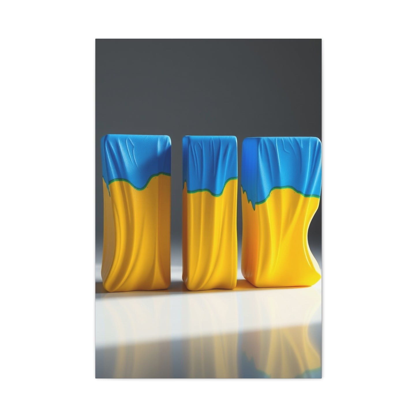 Supreme Art Collection Blue & Yellow Wall Art & Canvas Print