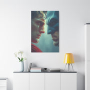 Batman vs Superman Intense Close-Up Poster Wall Art & Canvas Print