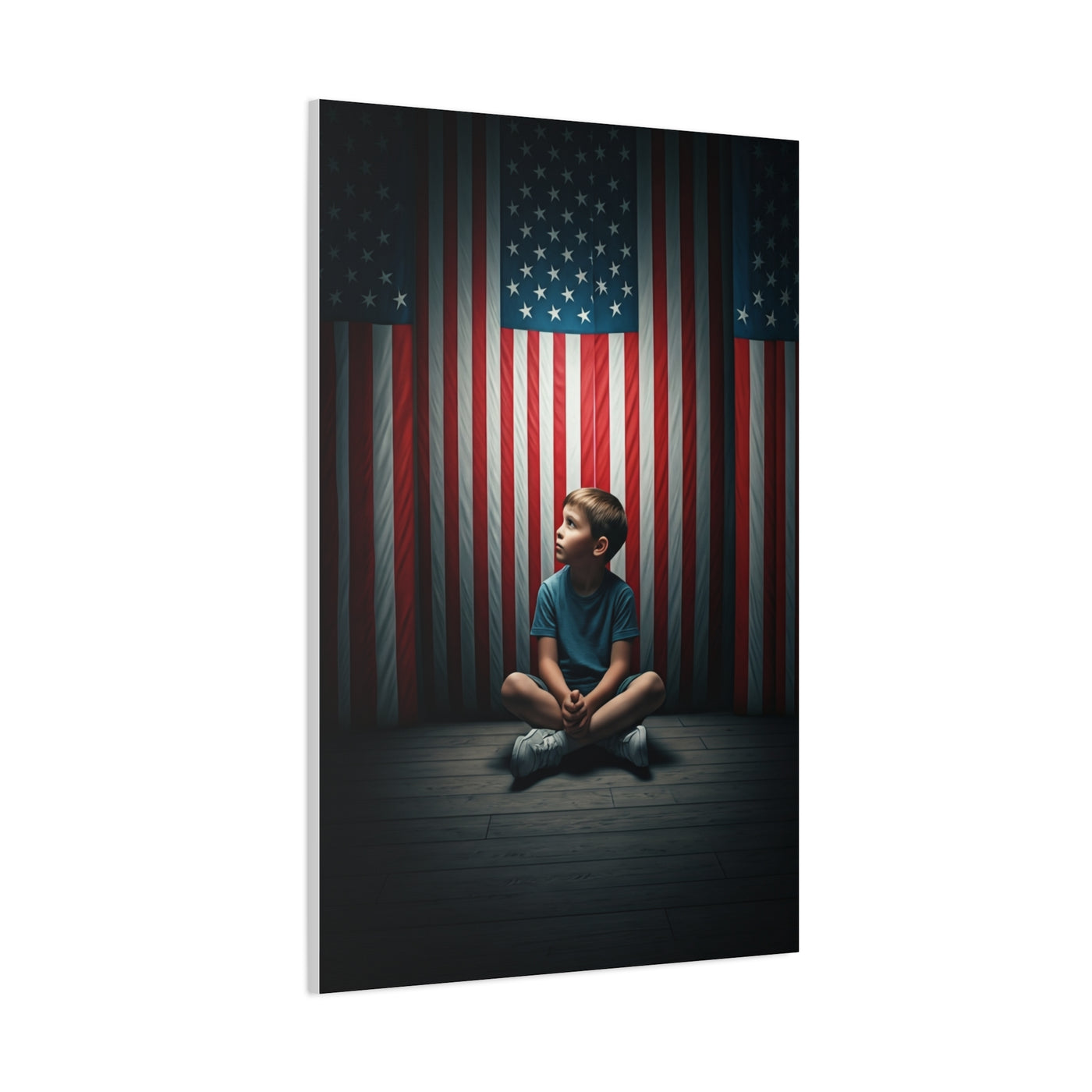 Quiet Sacrifice Beneath the Stars and Stripes Wall Art & Canvas Prints