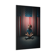 Quiet Sacrifice Beneath the Stars and Stripes Wall Art & Canvas Prints
