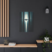 Electric Aircraft Between Skyscrapers Wall Art & Canvas Prints
