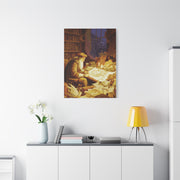 Leonardo da Vinci Working in His Workshop Wall Art & Canvas Print