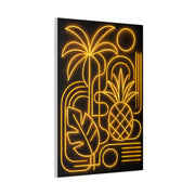 Neon Tropical Line Art Glow Composition Wall Art & Canvas Print