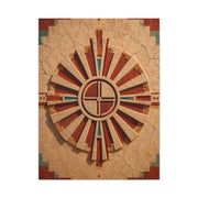 Sacred Sunburst Geometry Southwest Wall Art & Canvas Print