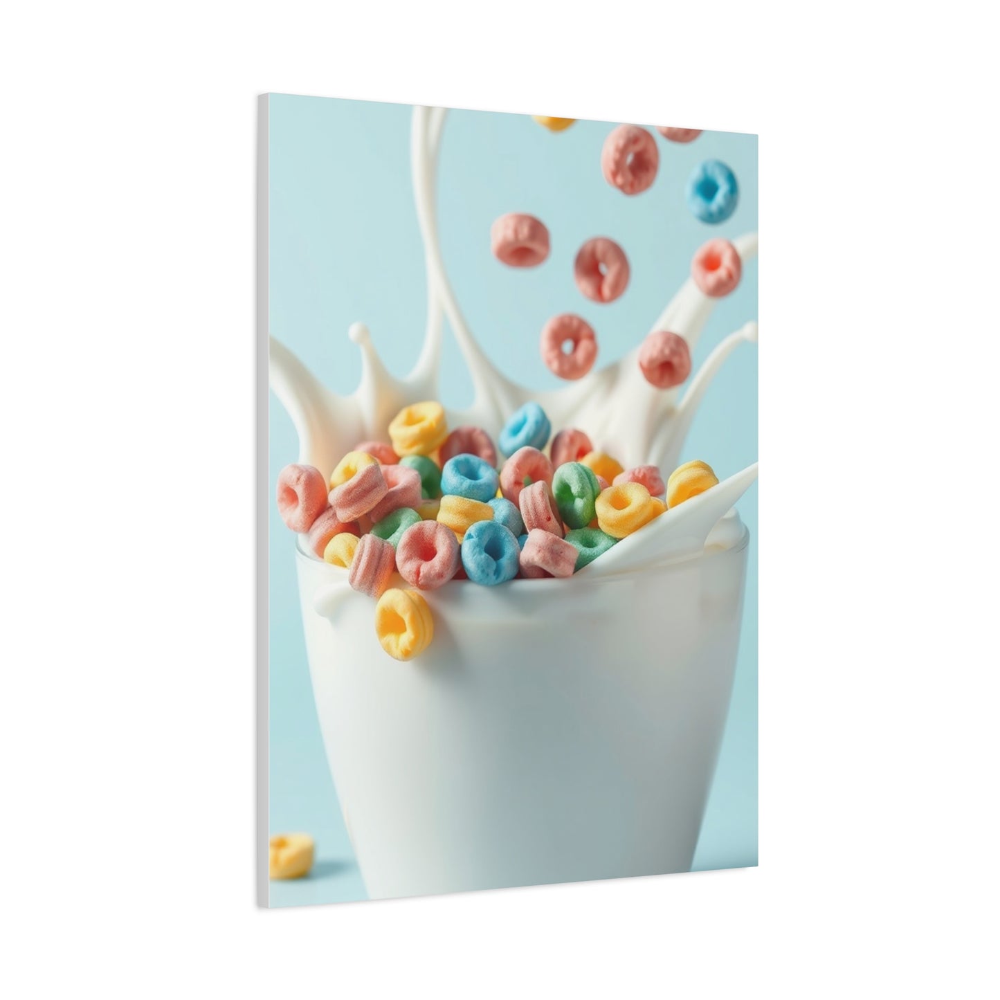 Fruit Loops in Milk Art Premium Canvas 17 Wall Art & Canvas Print