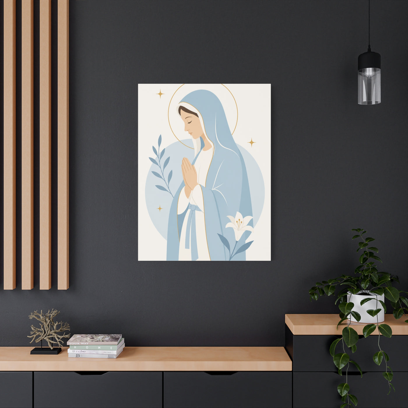 Minimalist Modern Mary Wall Art & Canvas Print