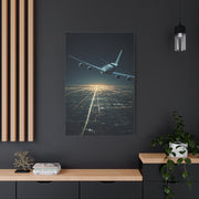 Night Runway Takeoff Journey Wall Art & Canvas Prints