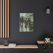 Parisian Rainy Street Elegance Wall Art & Canvas Print