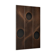 Architectural Wood Wave Panel Geometry Wall Art & Canvas Print