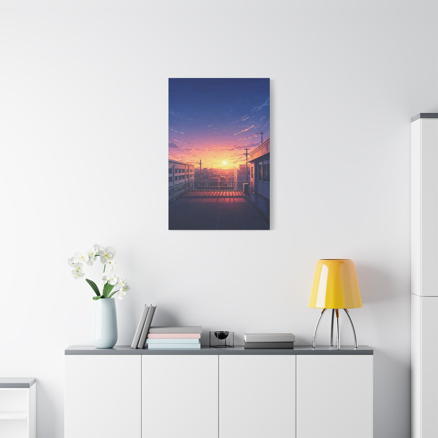 Quiet Rooftop Sunset Wall Art & Canvas Prints