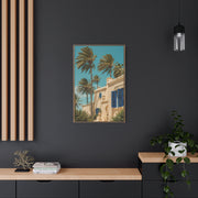 Mediterranean Palm Villa Breeze Tropical Wall Art & Canvas Print