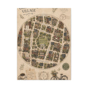 Greenwich Village Illustrated Map Wall Art & Canvas Print
