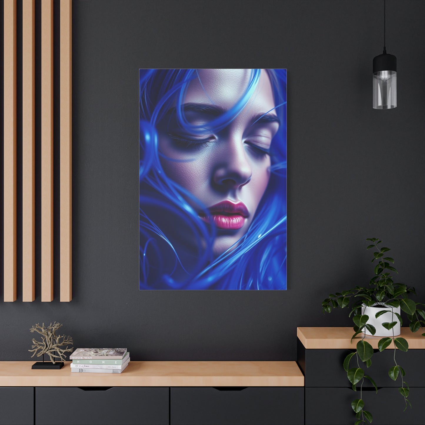 Supreme Collection Blue Music Art Wall Art & Canvas Print