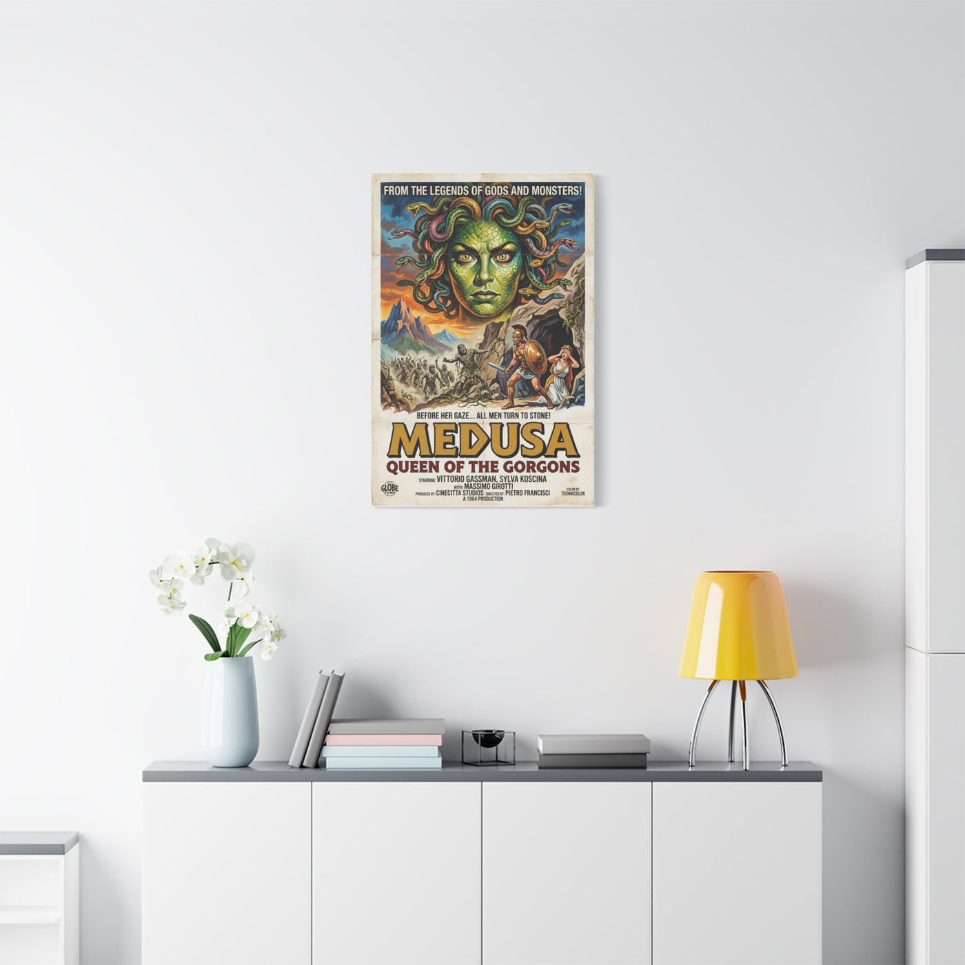 Greek Mythology Medusa Movie Poster Wall Art & Canvas Print