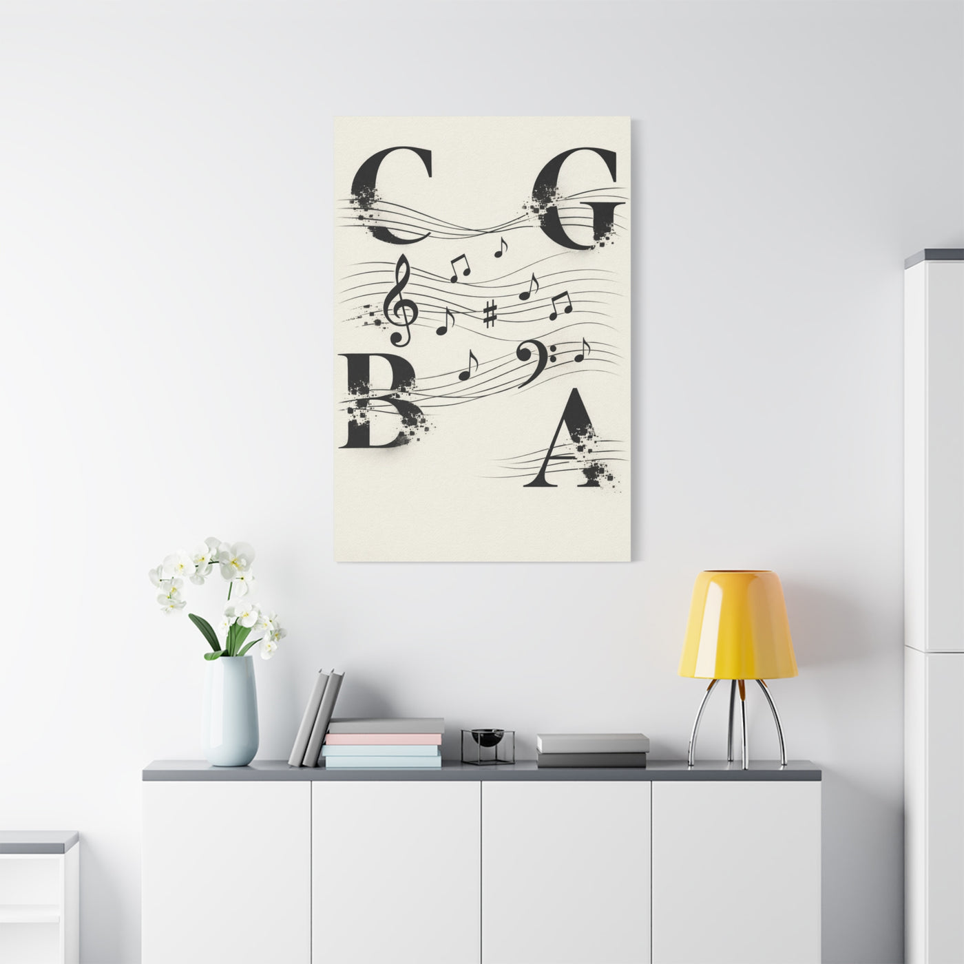 Minimal Music Typography Expression Wall Art & Canvas Print