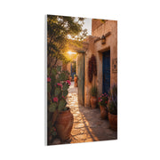 Santa Fe Adobe Courtyard Southwest Wall Art & Canvas Print