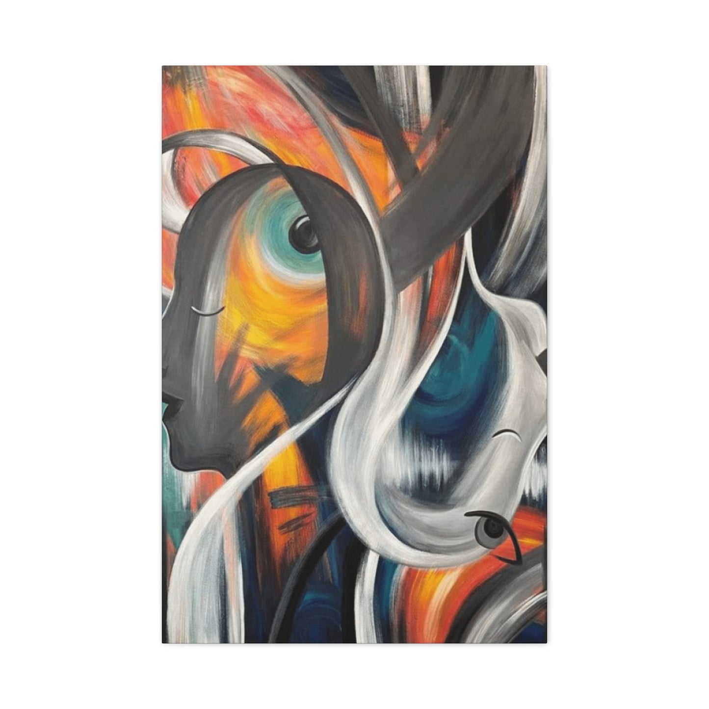 Abstract Faces Painting Wall Art & Canvas Prints