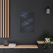 Fluid Navy Wave Abstraction Wall Art & Canvas Print