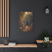 Romantic Garden Peacock Pair Wall Art & Canvas Print