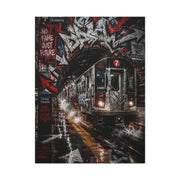 Graffiti Subway Train Chaos Street Wall Art & Canvas Print