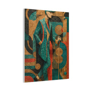 Art Deco Golfer Graphic Composition Wall Art & Canvas Print