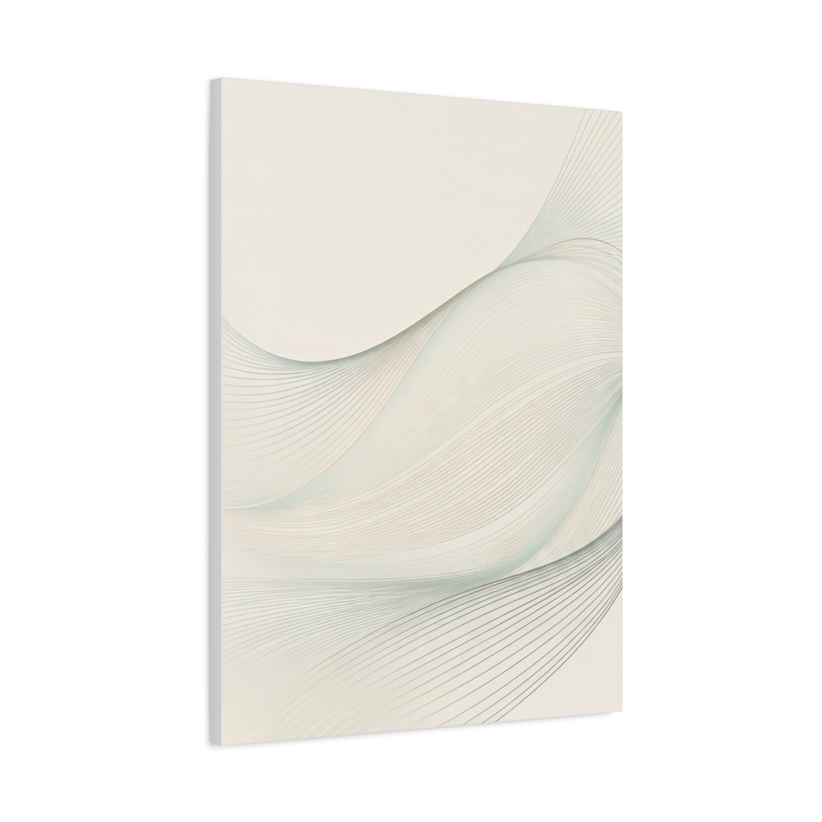 Soft Ivory Flow Texture Wall Art & Canvas Prints