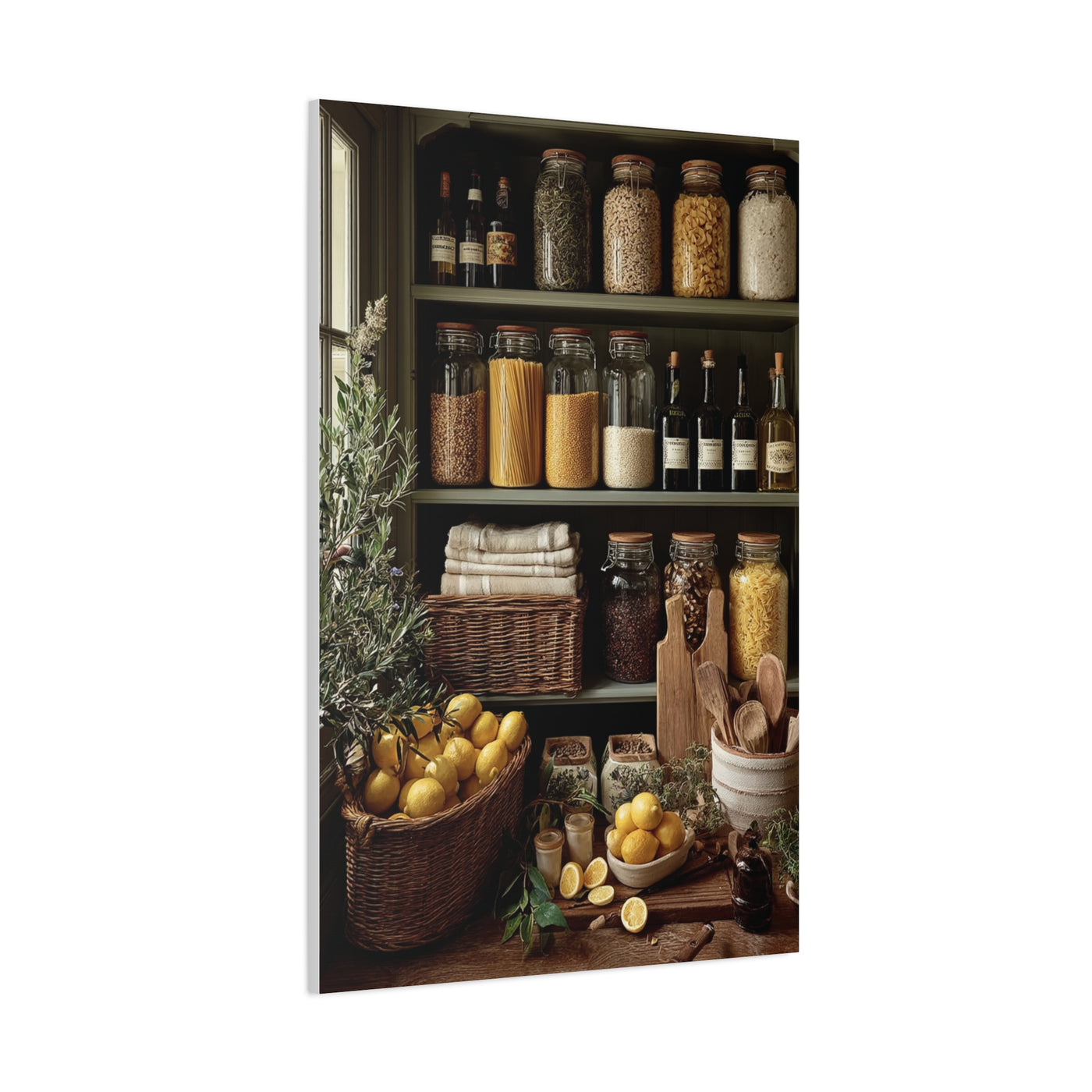 Pantry Shelf Kitchen Organization Wall Art & Canvas Print