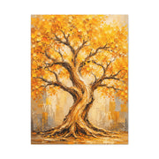 Golden Autumn Tree Impressionist Scene Wall Art & Canvas Print