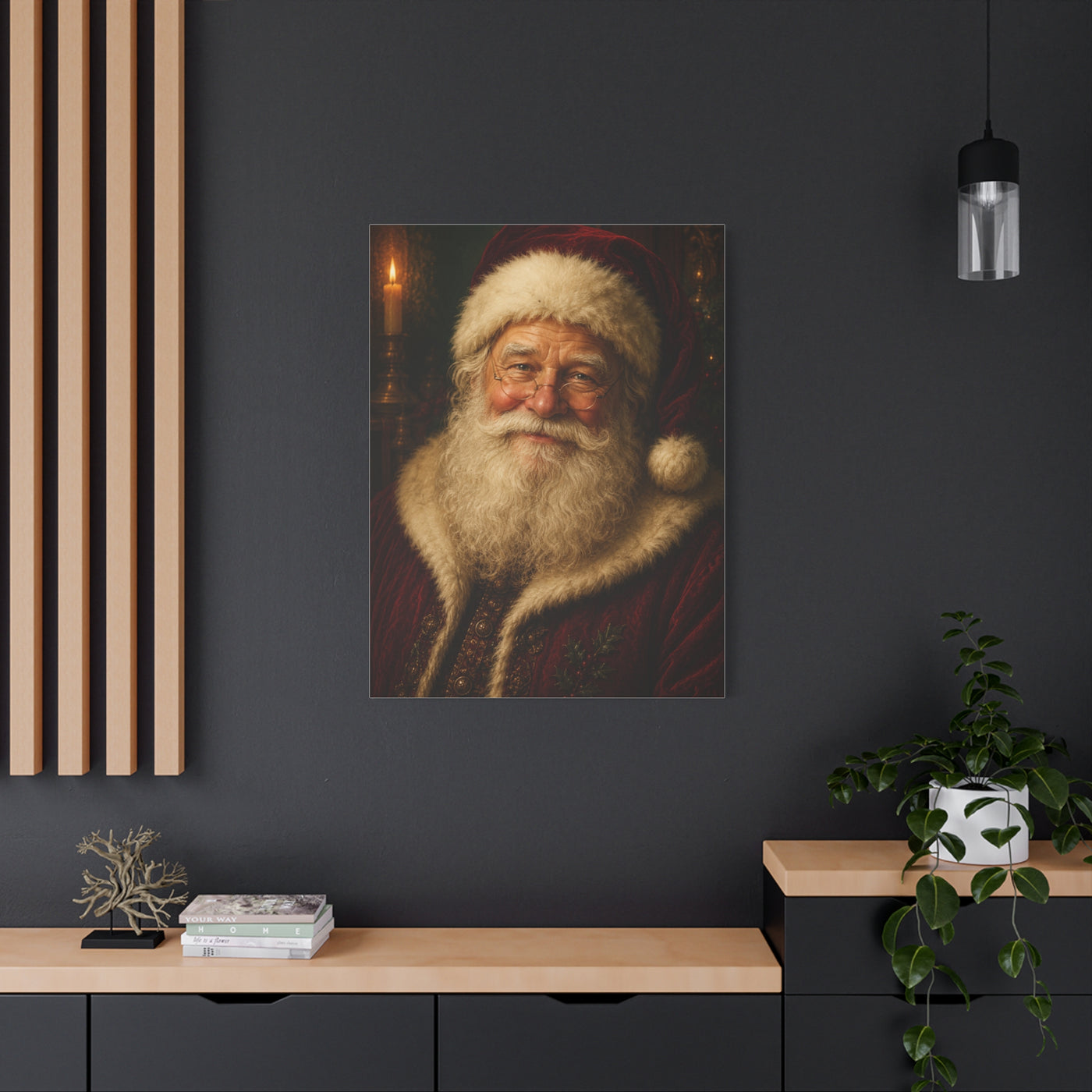 Grand Heirloom Santa Portrait Wall Art & Canvas Print