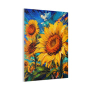 Contemporary Impressionist Sunflower Painting Wall Art & Canvas Print