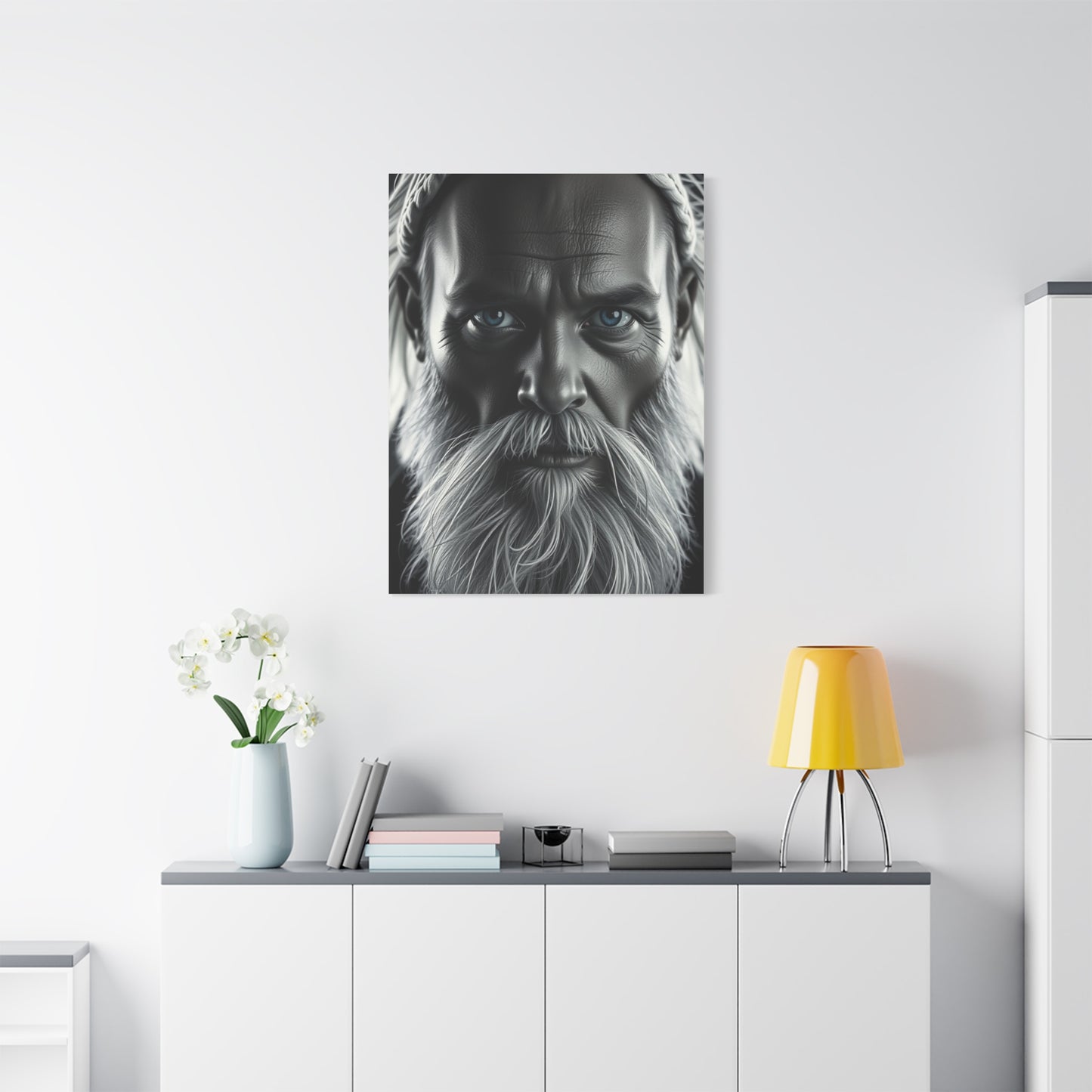 Supreme Black, White & Blue Art Collection Wall Art & Canvas Print
