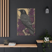 Dark Raven Moon Folk Wall Art & Canvas Print