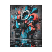Phygital Abstract Graffiti Composition Street Wall Art & Canvas Print