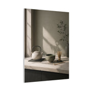 Japandi Tea Kitchen Minimal Still Life Wall Art & Canvas Print