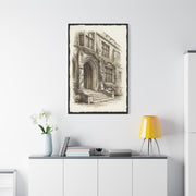 Ivy-Covered Collegiate Arch Sketch Wall Art & Canvas Print