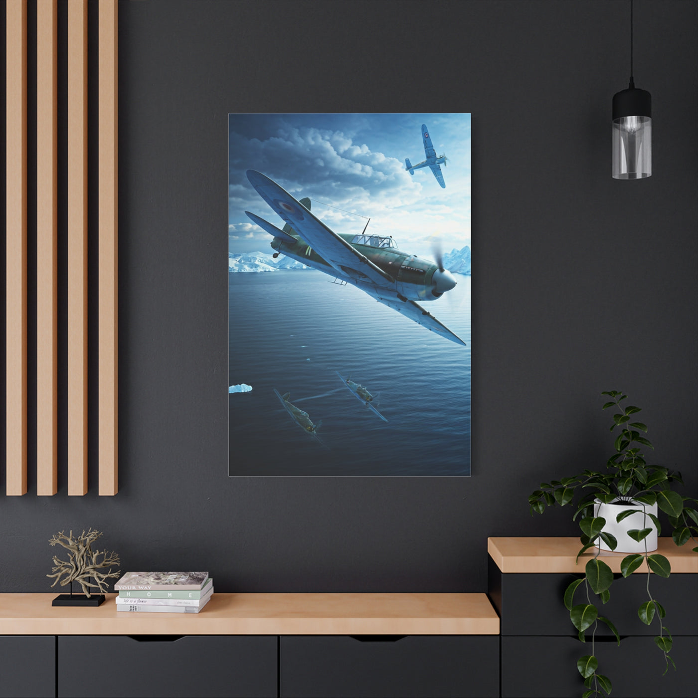 Aerial Combat Dive Action Wall Art & Canvas Prints