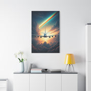 Rainbow Sky Flight Horizon Wall Art & Canvas Prints
