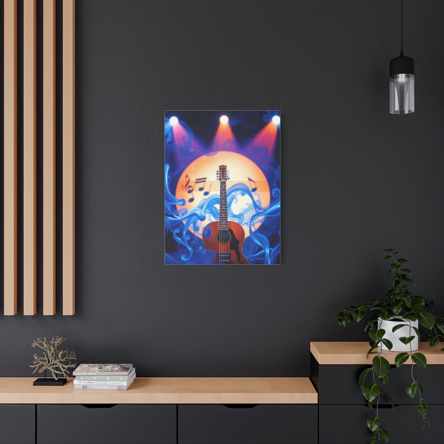 Blue Music Art Premium Gallery Wall Art & Canvas Print