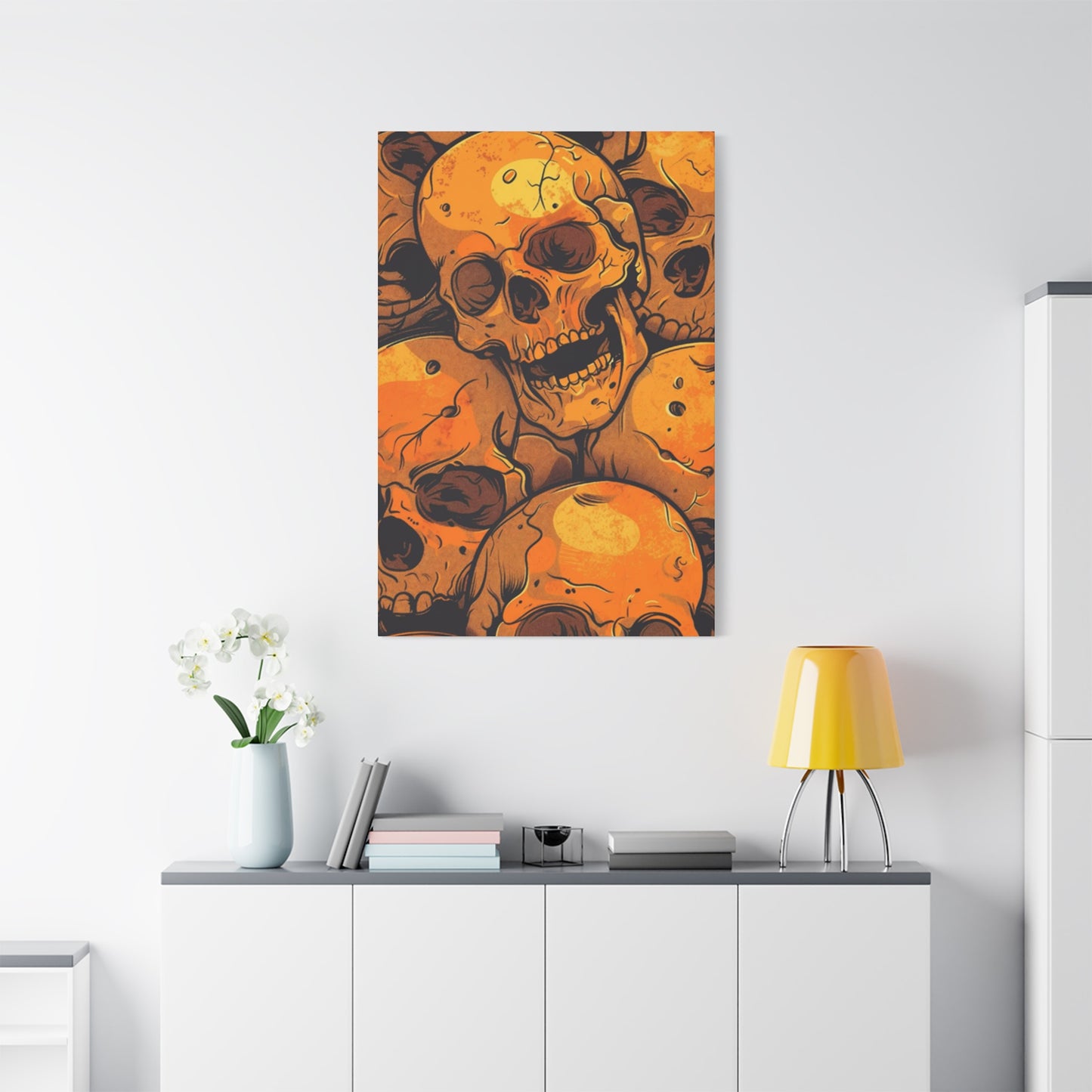 Yellow Skull Wall Art & Canvas Prints