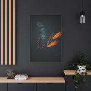 Dark Swallowtail Butterfly on Orange Blossoms Wall Art & Canvas Prints
