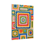 Granny-Square Concentric Abstraction Wall Art & Canvas Print
