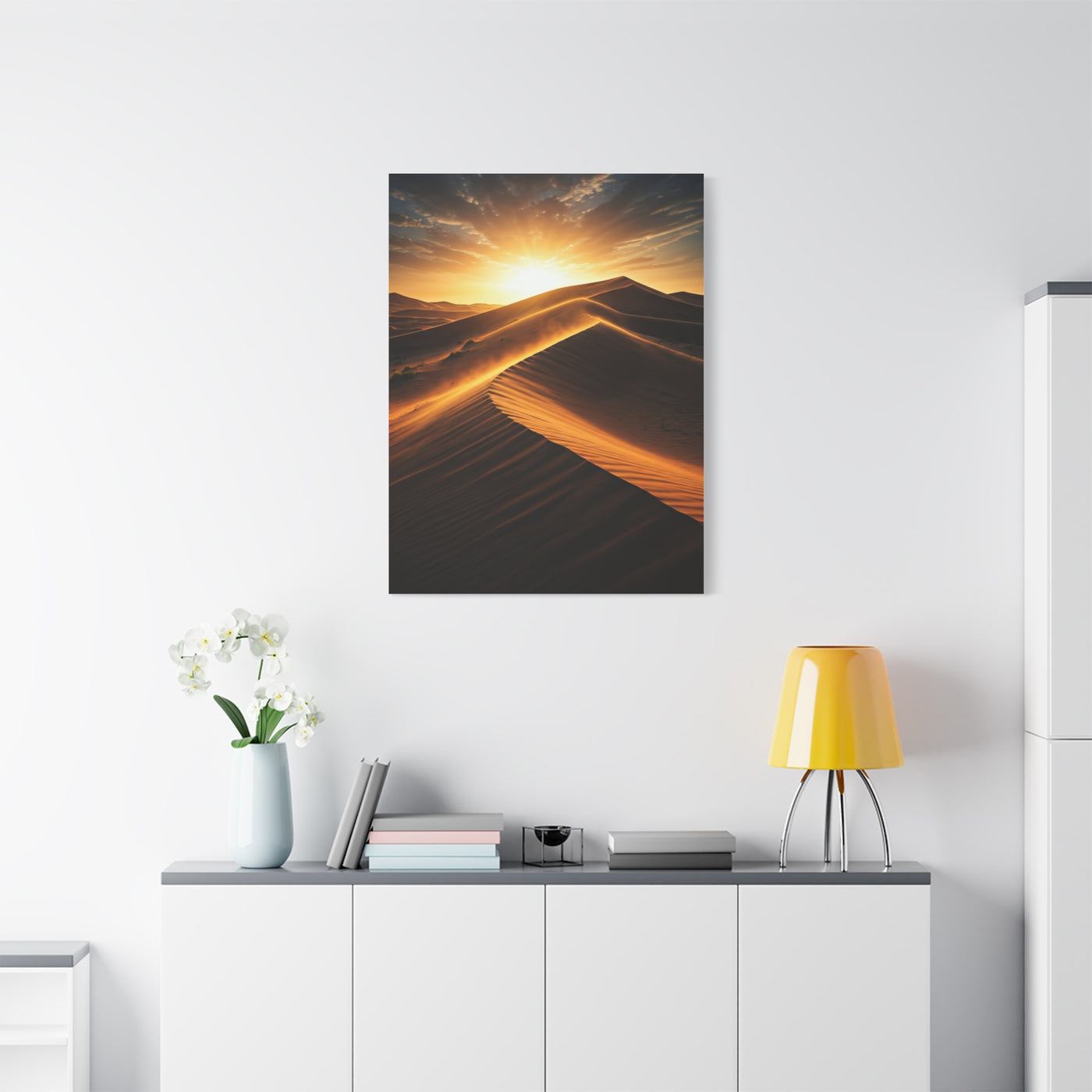 Golden Desert Sunrise Dunes Wall Art & Canvas Prints